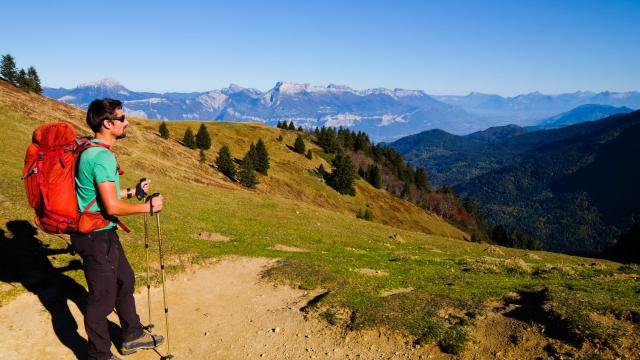 regard sur la Chartreuse depuis le Pas de l'Aiguille